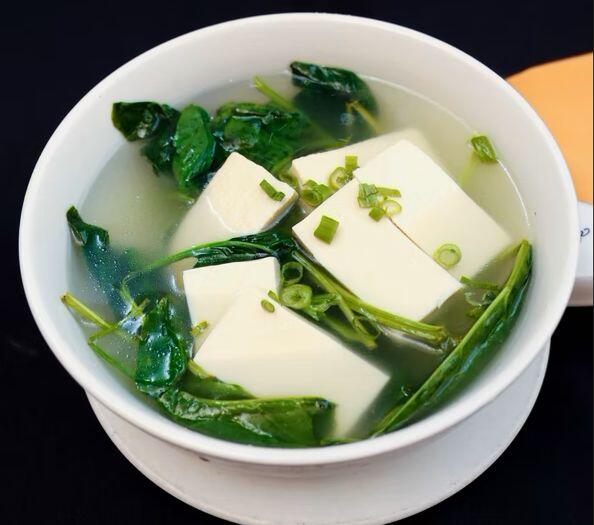 Spinach Tofu Soup