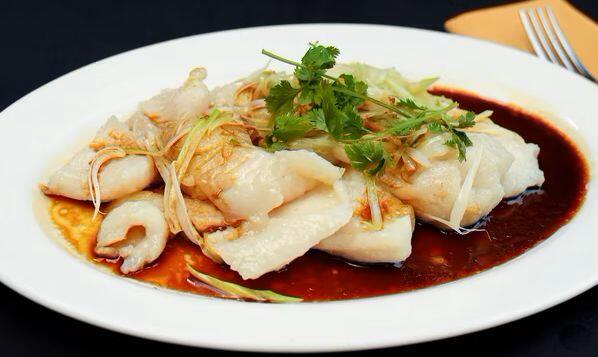 Steamed Fish Filets In Black Bean Sauce