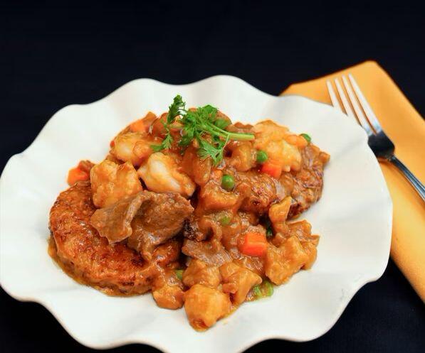 Three Flavor Egg Foo Young